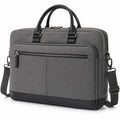 Borsa portadocumenti 40 x 8 x 30 cm in tessuto grigio con tracolla regolabile