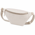 Marsupio 32 x 8 x 16 cm in tessuto beige con zip e cintura regolabile